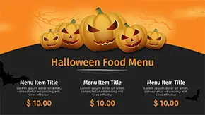 Digital Signage gratis templates menuborden